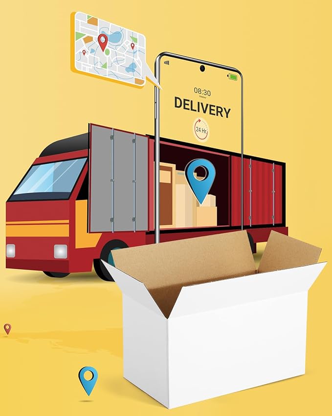 Shipping-Boxes-11x6x6 Inches: 40 Pack Shipping-Boxes-Mailers, White Corrugated-Cardboard-Boxes for Packing Small Business Mailing