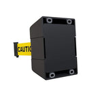 Crowd Control Warehouse - CCW Series WMB-220 Fixed Wall Mount Retractable Belt Barrier - 15 Foot, Caution Do Not Enter Belt with Black ABS Case