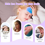 Kids Ice Pack, Hot or Cold Pack Gel Cooling Pad, Reusable for Injuries Medical Health,Swelling and Pain Relief, Tired Eyes, Child Injury, Headache, Sinus Relief (Smiling Ice Bag)