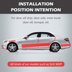MYFAMIREA Car Door Invisible Anti-Collision Self Adhesive Seal Strip Seal Weather Strip Scratch Resistant Transparent Fit for Most Car, Protect The Car Body and Door (16.4Ft x 4In)