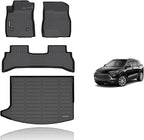 KELCSEECS® Floor Mats & Cargo Liner for 2020-2026 Buick Encore GX FWD,All Weather Protection TPE Floor Liners Front& Rear Row Full Set Accessories Black