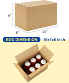 40-Pack-Small-Shipping-Boxes-10x6x6, Corrugated-Cardboard-Boxes-for-Packaging-Small-Business, Brown-Boxes-Mailers