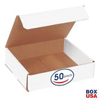 Box USA BM872 8"L x 7"W x 2"H, White (Pack of 50)