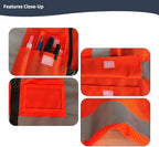 Tydon Guardian Reflective Safety Vest for Women Men High Visibility Security With Pocket Zipper Front Meet ANSI/ISEA Standard