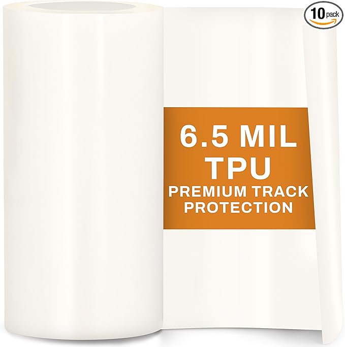 Clear PPF Film for Car – 12" x 50' Roll, 6.5mil TPU Paint Protection Film, High Gloss Paint Shield Against Rubber, Dirt, and Road Debris for Track Day, Road Trips, and DIY Install
