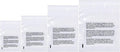 Poly Bags with Suffocation Warning 4x6", 5x7", 6x9", 8x10" - Small Combo Pack of 400 (100 each size) - Clear Poly Bags by Retail Supply Co - Extra Strong Seal
