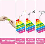STARLIBOO Removable Labels, Removable Colored Labels Stickers, Self-Adhesive Rectangular Stickers Water/Oil/Tear Resistant for Storage/Classroom/Home (2 Size, 300 Labels)