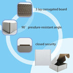 5x5x2 inch Shipping Boxes, White Corrugated Cardboard Box Literature Mailing Shipping Packaging Recyclable Storage Boxes and Craft Gifts Giving Products Business White Box Set of 25 (5''x5''x2'')