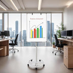 Mobile Dry Erase Board – 40x28 inches Height Adjustable Magnetic Portable Whiteboard Stand Easel White Board Flipchart Easel Board with 25 Sheets Paper Pad (40''x28'' White)