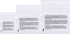 Poly Bags with Suffocation Warning 16x22, 20x24, 24x28 - X-Large Combo Pack of 150 (50 each size) - Clear Poly Bags by Retail Supply Co - Resealable