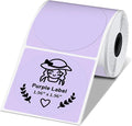 Phomemo Circle Labels for M110/M110S/M120/M200/M220 Label Maker, 1.96" x 1.96"（50x50 mm） Round Thermal Label for Barcode Labels, DIY Logo Design, Purple