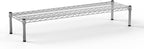 14''W x 48''L x 8''H Chrome Plated Wire Dunnage Rack | Off The Floor Storage