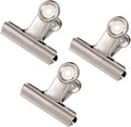 Coideal Silver Metal Hinge Clips - 20 Pack 2 Inch Large Bull Binder Paper Clips Clamp for Office Pictures Photos, Kitchen Food Bags (50mm)