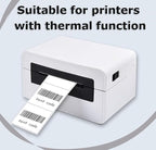 3" x 2" Thermal Labels Stickers White, Thermal Printer Shipping Stickers, Multipurpose Inventory Self-Adhesive Direct Thermal Label for Small Business (500 Labels/Roll)