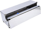 SUNGOOYUE Heavy Duty Stainless Steel Manual Food Wrapping Film Dispenser, Efficient Cutting and Wrapping for Home Kitchen, Essential Handheld Stretch Film Packing Machine for Home