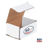 Box USA BM432 4"L x 3"W x 2"H, White (Pack of 50)