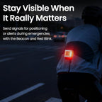 Running Lights for Runners, Clip on Flashlight, Rechargeable LED Safety Light for Walking at Night, Portable EDC Flashlight, Small Work Light Warning Flashing Camping Hiking Gear (White)