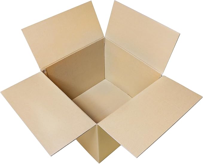 Double Wall Large Packing Boxes for Moving,12 Pack Heavy Duty 20" x 20" x 15" Cardboard Moving/Shipping Boxes for Home,Office,Warehouse (20" x 20" x 15" with Handle)