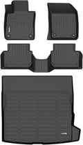 Floor Mats & Cargo Liner Custom for Volvo S60 2019-2025(Not for Recharge) All Weather Protection TPE Heavy Duty Non-Slip Automotive Floor Liners Fits Full Set Accessories, Black
