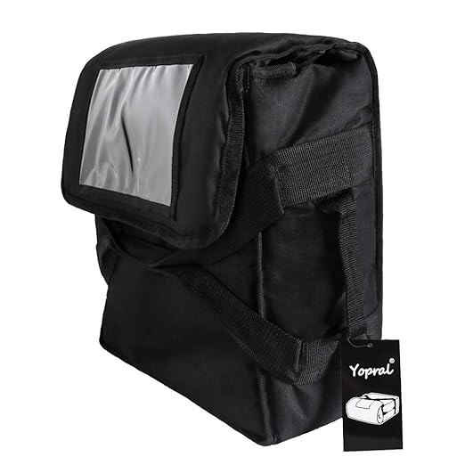 Pizza Bag, Thermal Pizza Delivery Bags Insulated Commercial Food Delivery Bag Pizza Boxes Professional Polyester Warmer Carrier for 3-12" or 3-14" (Black, 15"X15"X7")