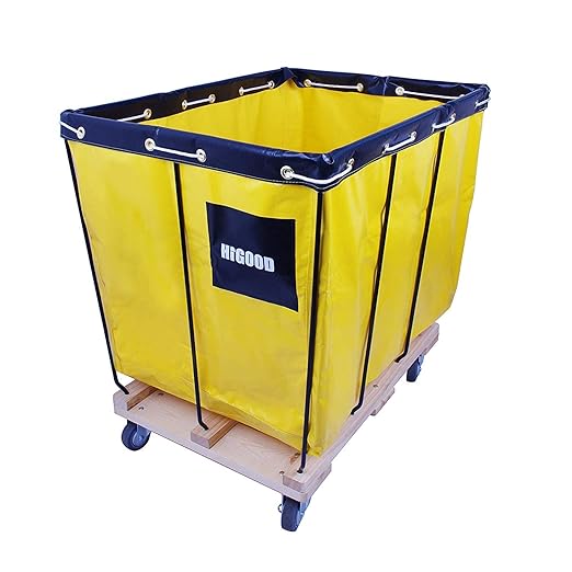 Basket Trucks,Service Carts Yellow 16 Bushel Knock Down Truck,Carts, 20.0 cu. ft, 600 lb, 40" L X 28" W X 35.5" H Capacity