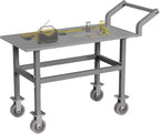 Work Height Platform Truck Cart, 2000LBS Weight Capacity Platform Cart with 5Inch Caster Provide Comfortable 28 Inch Working Platform Allow to Transport and Perform Easily Without Excessive Bending