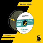 Bungee Cord Elastic Shock Cord 5/32" x 50' Bungee Rope for DIY, Tie Downs, Kayak and Outdoor - Army Green