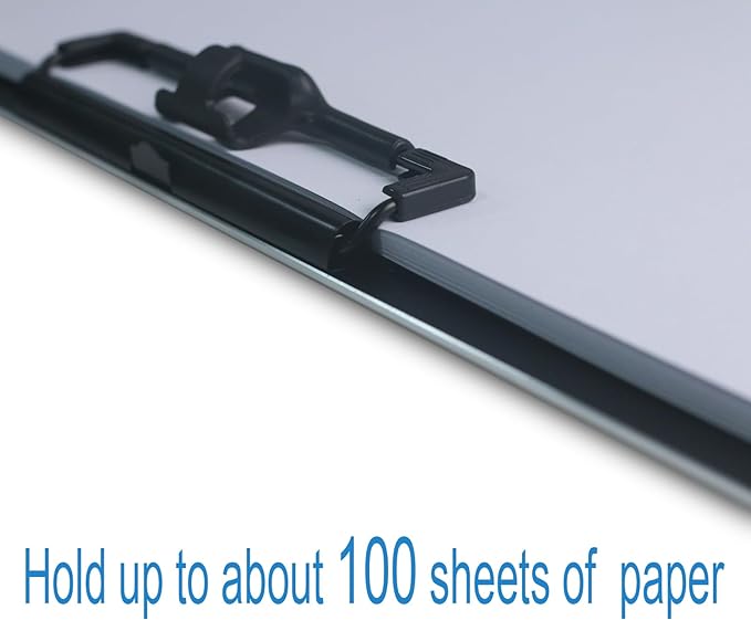Acocony 11x17 Clipboard Aluminium with Pen Holder Extra Large Clipboard Landscape Super Hard 11 x 17 Clipping Board Black Pack of 1