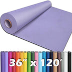 PerkHomy 36" x 1,440" (120') Light Purple Kraft Paper Roll for Craft Bulletin Board Paper Art Table Covering Crafting Gift Wrapping Bouquet Packing Parcel 80GSM 55LB (Light Purple, 36" x 120')