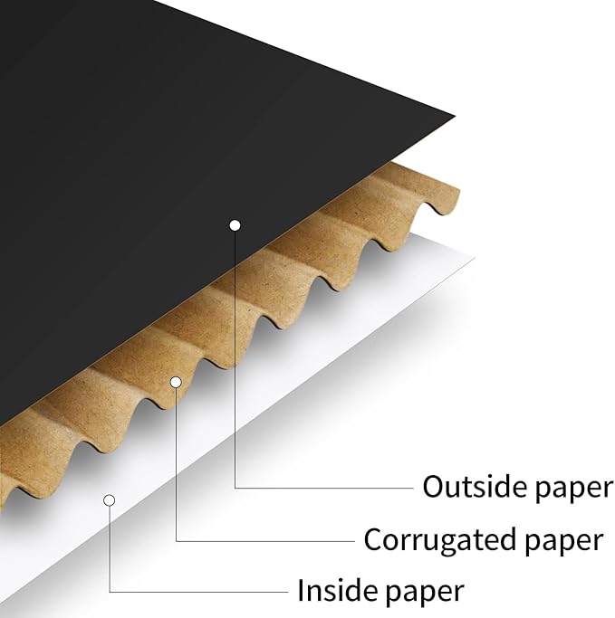 Spakon 50 Packs Shipping Boxes Cardboard Corrugated Mailer Packaging Boxes for Small Business Cute Small Box Cardboard Carton Box Mailers for Packaging Product(Black,6 x 4 x 1.6 Inches)