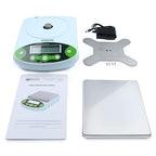 U.S. Solid Digital Analytical Balance 2kg x 0.01g, High Precision Lab Scale, 500g Calibration Weight, 10 Weighing Units, AC 100V-240V & DC 9V, Piece Counting