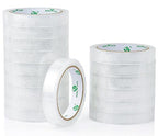 BOMEI PACK 16Rolls Clear Tape Refills for Dispenser, Transparent Gift Wrap Tape 3inch Core for Home, School and Office, 3/4inch x 60yds