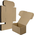 11x6x6 Inches Shipping Boxes Set of 20, Brown Corrugated Cardboard Box Literature Mailer for Packing Small Business