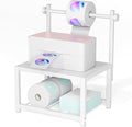 Label Holder for Rolls and Fan-Fold Labels, Sturdy Thermal Sticker Holder for Desktop Thermal Printer, Shipping Label Sticker Dispenser for Home, Office, and Small Businesses