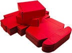15 Pcs 6 x 6 x 2 inches Corrugated Cardboard Gift Boxes Recyclable Shipping Boxes for Mailing & Holidays, Wedding, Birthday, Gifts Packaging (Red, 6 x 6 x 2")