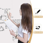Glass Whiteboard - Glass Dry Erase Board 36" x 24" Magnetic Pure White Board Glass Writing Board White Boards for Walls Wall Office Home