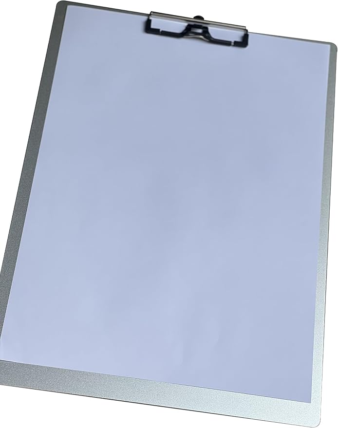 11x17 Metal Clipboard with Pen Holder,Contractor Heavy Duty A3 Size Aluminum Clipboards,Large Drawing Board with 304 Stainless Steel Clips
