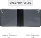 CANOPUS Car Registration and Insurance Holder, Magnetic Closure, Embossed Card Document Holder, Vehicle Glove Box Organizer, Wallet for Auto, SUV, Motorcycle, Truck, Waterproof, SUV Model