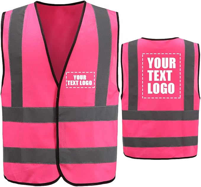 AYKRM 12 colour High visibility viz vest hi vis viz reflective work construction safety vest (XS-8XL)