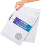 ABC PACK & SUPPLY Poly Bubble Mailers, 9.5 x 13.5 Inch. Pack of 100 White Padded Envelopes Self Seal. Tear-Proof Gift Bubble Envelopes. Waterproof Packaging for Small Business. Cushioning Book Mailers