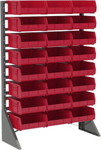 Akro-Mils 30235 AkroBins Plastic Storage Bins, Space-Saving Stackable Bins for Garage, Pantry, Craft Organization, 11" x 11" x 5", Black, 6-Pack