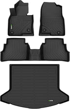 HAFIDI® Floor Mats & Cargo Liner Set Fit for 2023 2024 2025 2026 Mazda CX5 All Weather Protection TPE Anti-Slip Automotive Full Set Floor Liners Custom Mazda CX-5 Accessories - Black