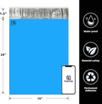 POLYSELLS 400 pcs 19x24 Inches Blue Poly Mailers Shipping Envelopes, Strong Adhesive Sealing, Waterproof, and Tear-resistant Postal Mailing Bags for Clothing, Books, and Accessories