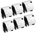 BETCKEY - Removable Film Label Replacement for Brother DK-1202 (2-3/7" x 4"), Durable Waterproof Shipping Label, Compatible with Brother QL Printers [6 Roll, 1800 Labels]