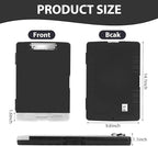 5 PCS Clipboard with Storage High Capacity Plastic Clipboard with Pen Holder Heavy Duty Nursing Clipboards Folder Side Opening Smooth Writing Clipboards with Low Profile Clip for for School & Office