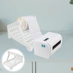 Convenient Plastic Shipping Label Rack for Desktop Thermal Printers Abs Sticker Holder Organizer Space-Saving Roll Stand Compatible with Label Machines for Office and Shipping Use
