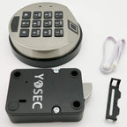 YOSEC Electronic Biometric Gun Safe with Stainless Steel Chrome Finish Keypad Lock