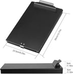 ZCZN Recycled Aluminum Storage Clipboard, Clipboard Box, Form Holder, Suitable for School, Office, Jobsite or Medical Staff, 9.25 x 13.78 Inches, Black
