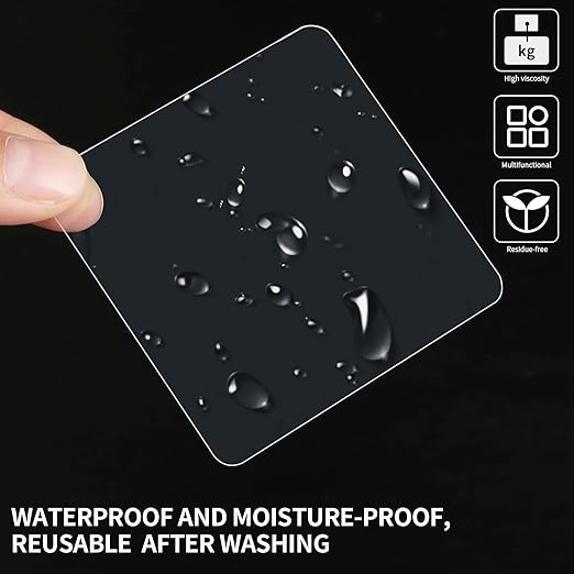 Double Sided Adhesive Pads for Mounting-Pack of 30,2-3/8" Two Sided Precut Tape Super Strong Heavy Duty Squares Washable Sticky Patch for Walls Hanging Nano Gel Large Clear 60mm…
