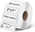 iEager 2x1 Inch Thermal Labels, White Rectangle Thermal Printer Stickers, Durable Shipping Label Printer Sticker for Barcode, Name, Address, 1000 Labels/Roll